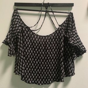Cute flowy off the shoulder blouse